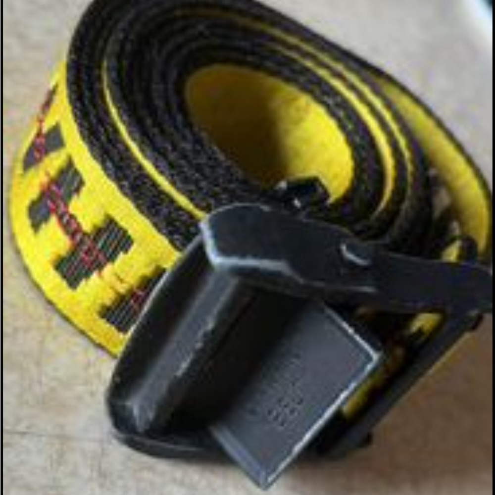 Unisex Yellow industrial Off-White Belt